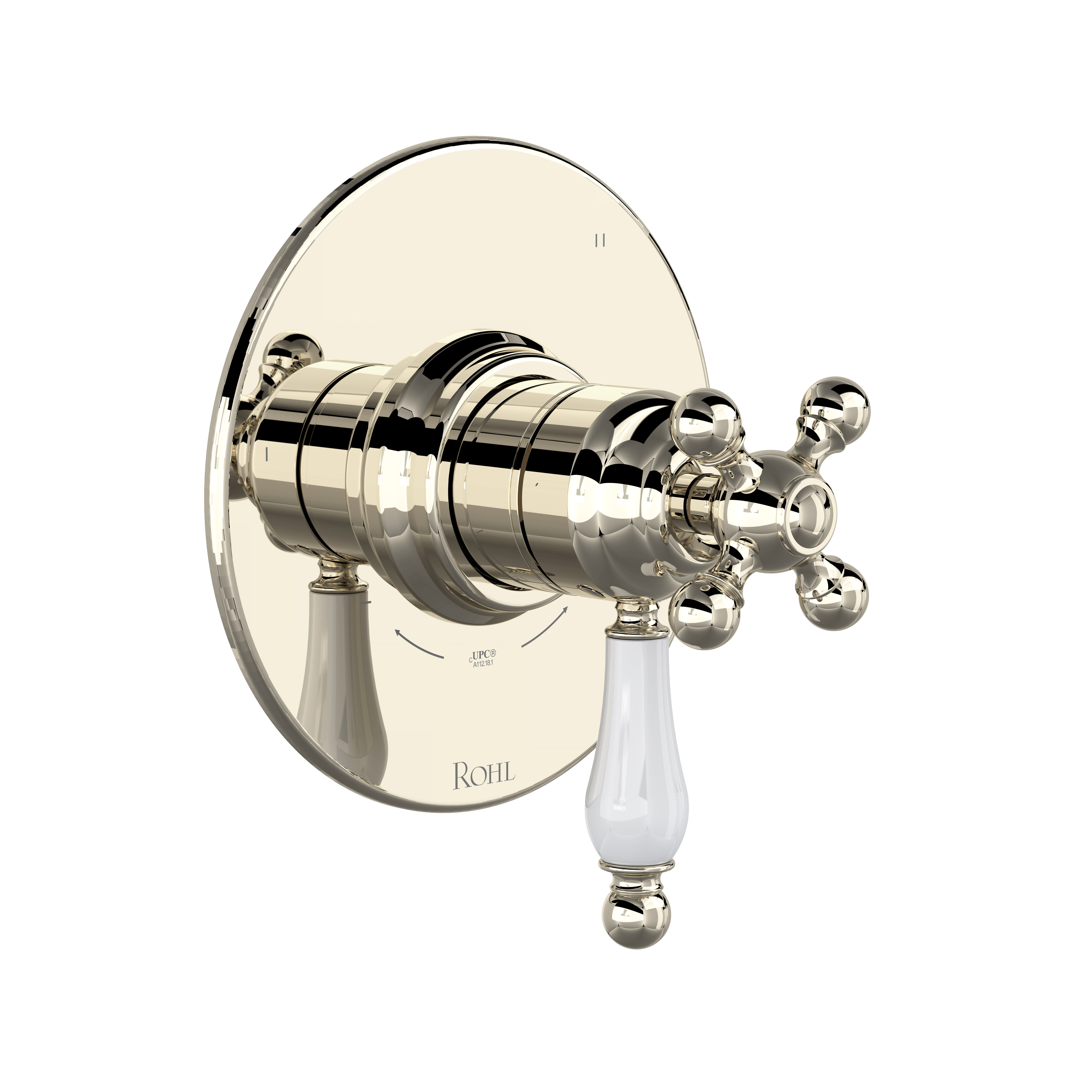 Arcana™ 1/2" Therm & Pressure Balance Trim With 3 Functions - Polished Nickel | Model Number: TAC47W1OPPN