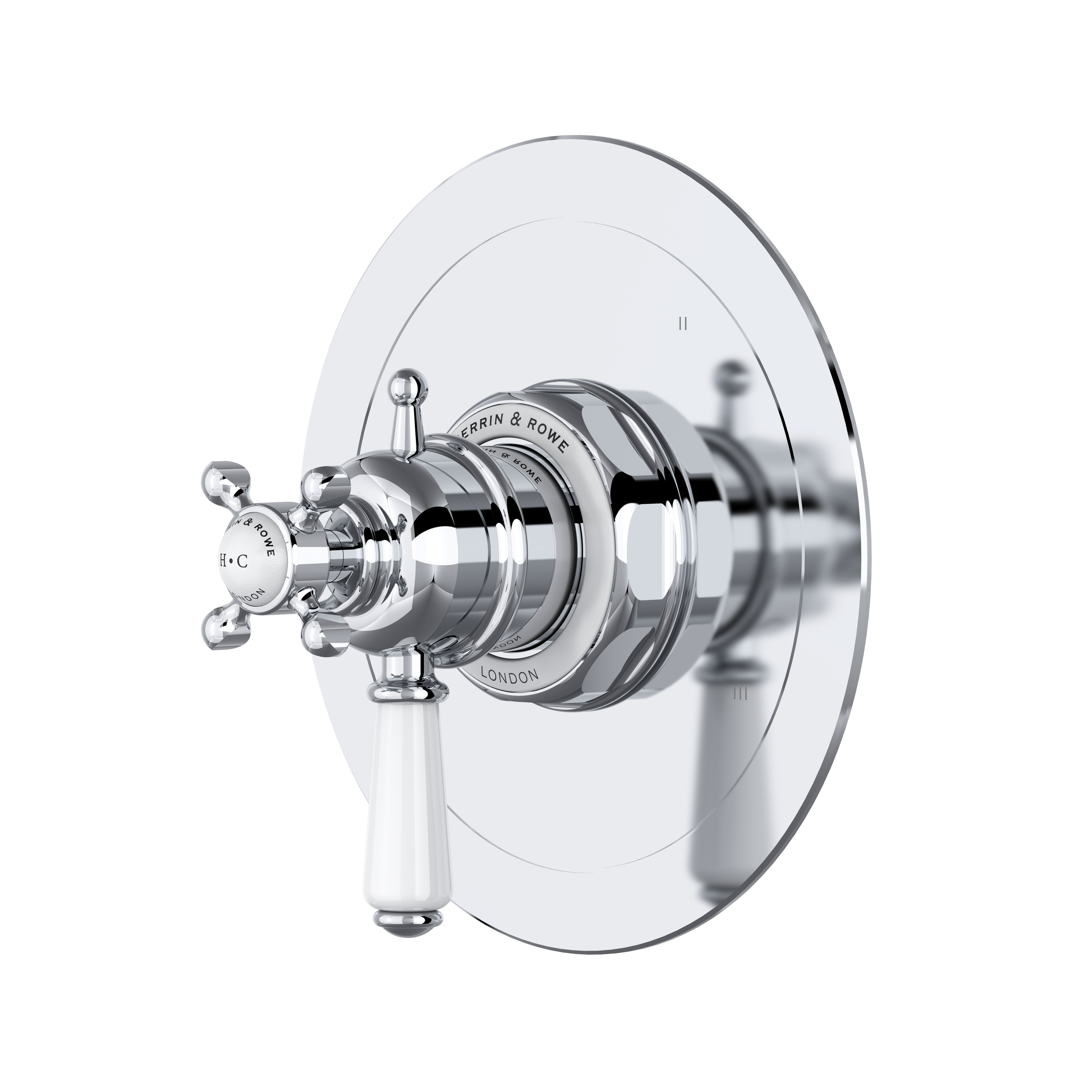 Edwardian™ 1/2" Therm & Pressure Balance Trim With 3 Functions - Polished Chrome | Model Number: U.TEW47W1L-APC