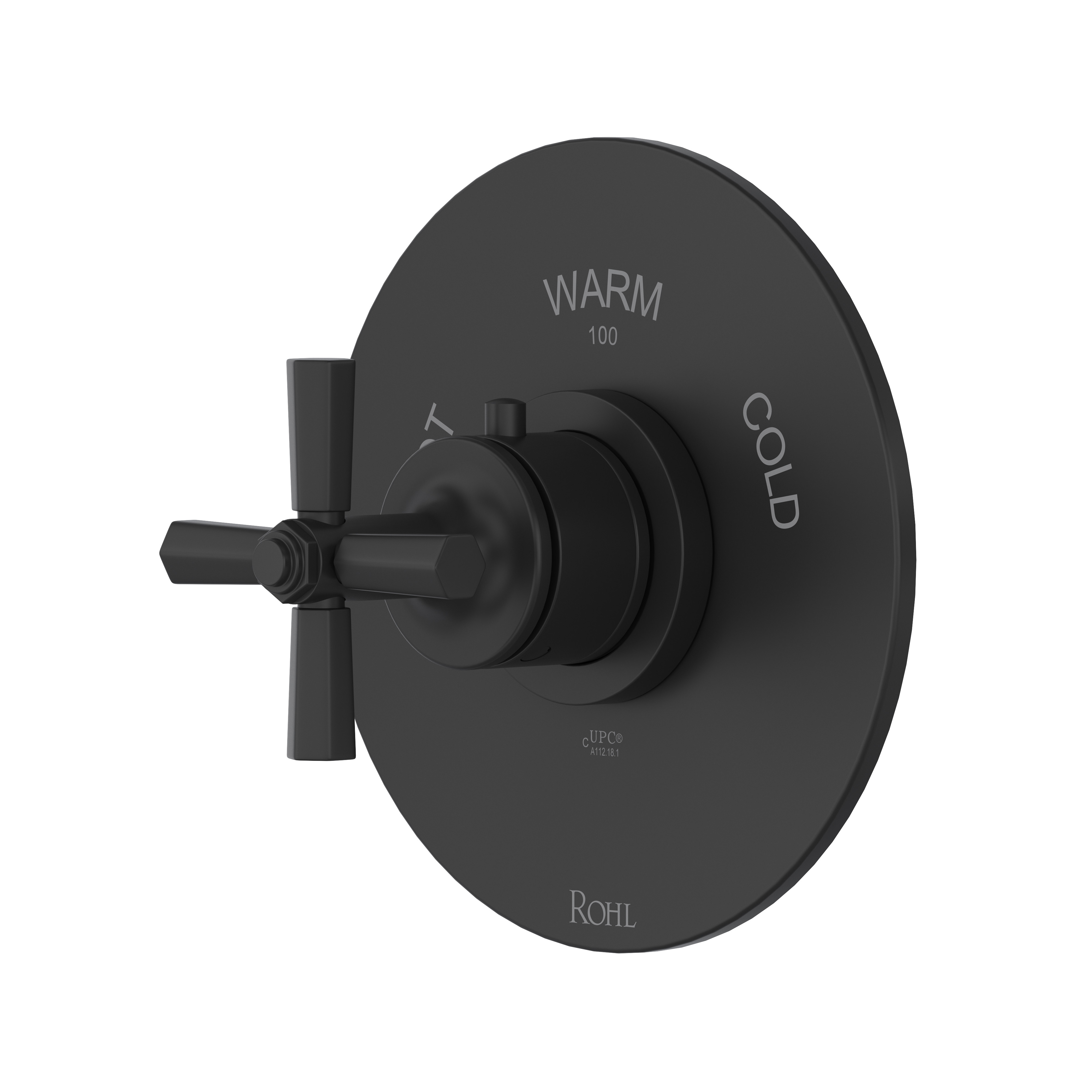 Modelle™ 3/4" Thermostatic Trim Without Volume Control - Matte Black | Model Number: TMD13W1XMMB