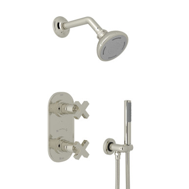ROHL DISCONTINUED-Lombardia Thermostatic Shower Package - Polished