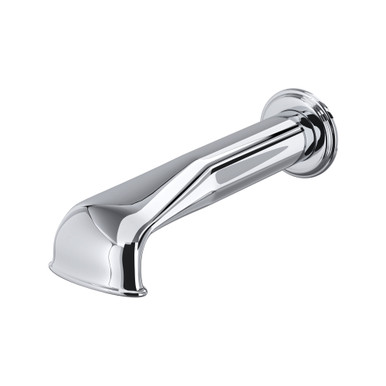 Perrin & Rowe Edwardian Wall Mount Low Level Tub Spout - Polished