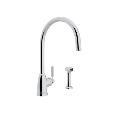 Perrin & Rowe Holborn Kitchen Faucet With Side Spray - Polished