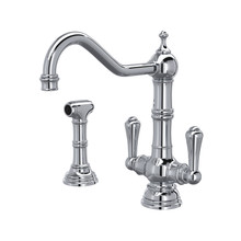 Rohl Italian Brass Single Handle High-arc Kitchen Faucet in the Kitchen  Faucets department at