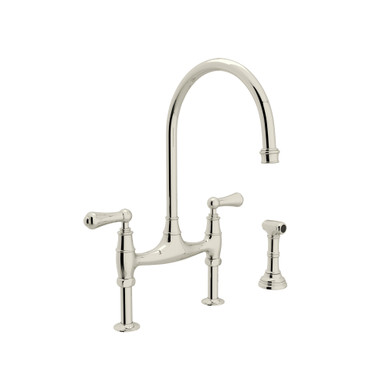 Perrin & Rowe Georgian Era™ Bridge Kitchen Faucet With Side Spray