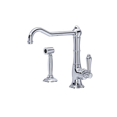 ROHL Acqui® Extended Spout Kitchen Faucet With Side Spray