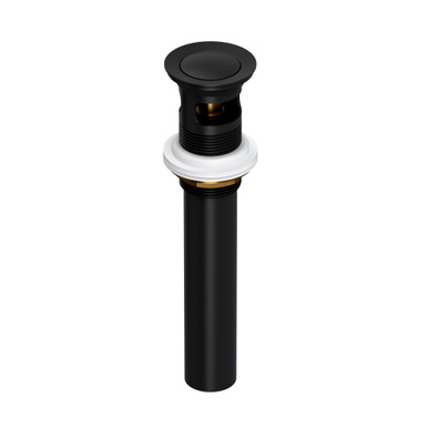 ROHL Push Drain With Overflow - Matte Black | Model Number