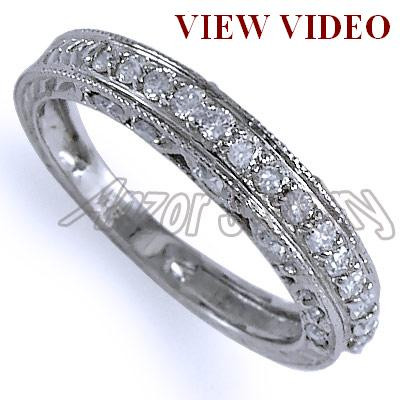 Pave-Set Diamond Wedding Ring in Platinum 950 R1159