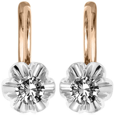 russian style diamond earrings