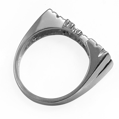 14k Solid White Gold Lady Name Ring