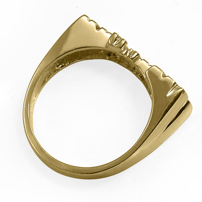 14k Solid Yellow Gold Lady Name Ring