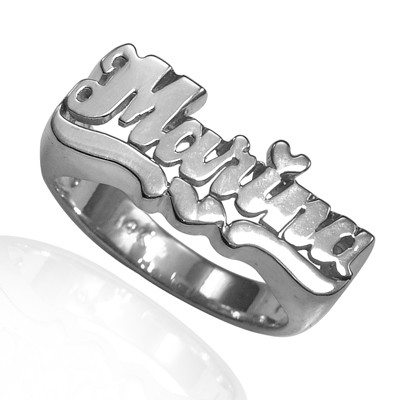 Silver Lady Name Marina Ring