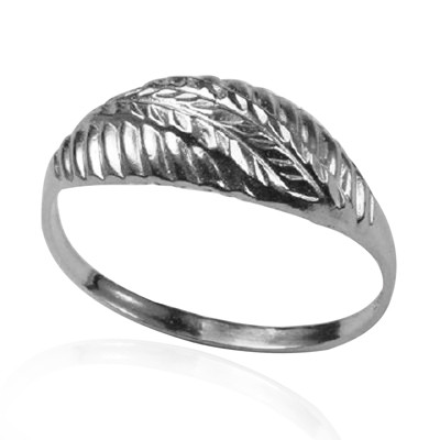 14k Gold Leaf Pattern Ring 3.00 GR Choose 14K White, Yellow, or Rose Gold for lady R2263