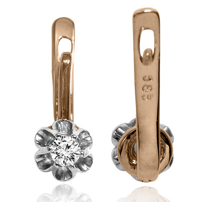 European Style Diamond Earrings  585