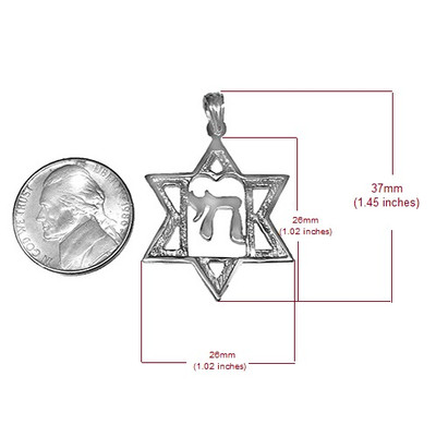 14k Gold Jewish Star of David Pendant 14k #P940