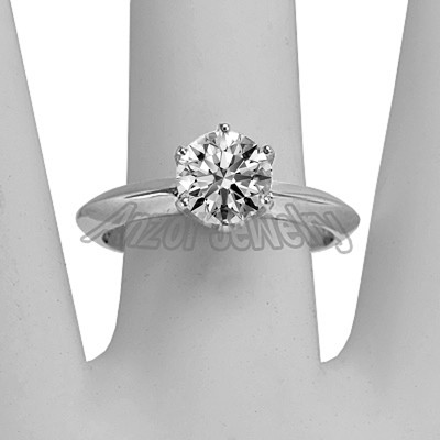 Knife Edge Solitaire Lab Grown Diamond Ring in  14K Gold  #R2288 Knife Edge Solitaire Lab Grown Diamond Ring in  14K Gold  #R2288