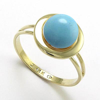 14k Gold Genuine Turquoise Ring 14k Gold Genuine Turquoise Ring