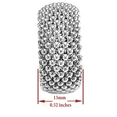 Silver 925 Flexible Mesh Ring
