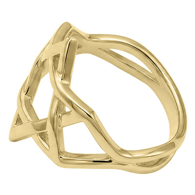 Star of David Men's Ring in 10K