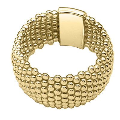 Flexible Mesh Ring in 14k