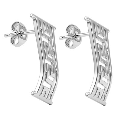 Silver Greek Earrings in 925