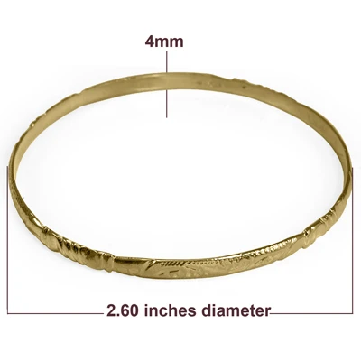 Traditional Moroccan 14k yellow gold bracelet