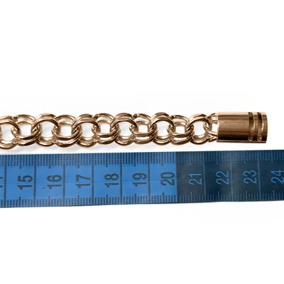 14k Gold Russian Bismark and Garibaldi Bracelet