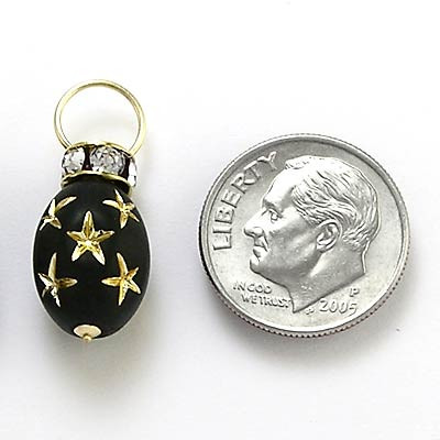 14k Gold Swarovski Charms E631