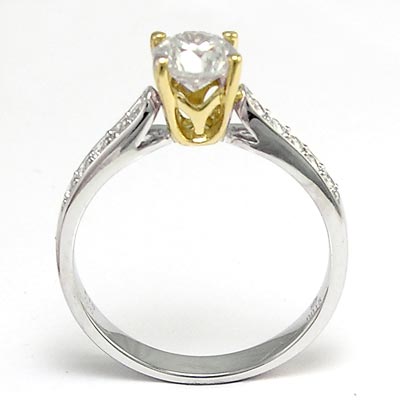 18k White Gold Diamond Engagement Ring R759