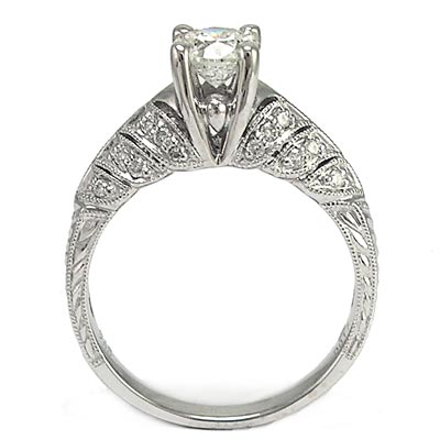 18K White Gold Diamond Ring R769