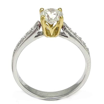 18k White Gold Diamond Ring R772