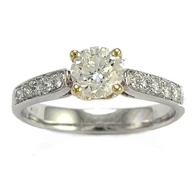 18k White Gold Diamond Ring R772