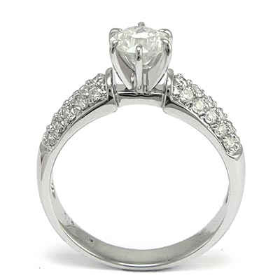 18K White Gold Diamond Ring R774