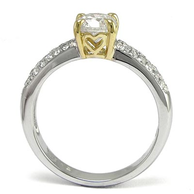 18K White Gold Diamond Engagement Ring R775