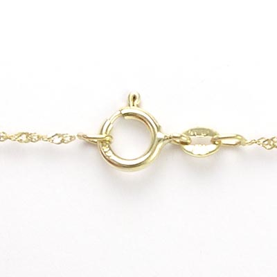 Natural Aquamarine Pendant Necklace 14k Gold P358