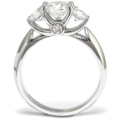 14k White Gold Diamond Engagement  Ring R784