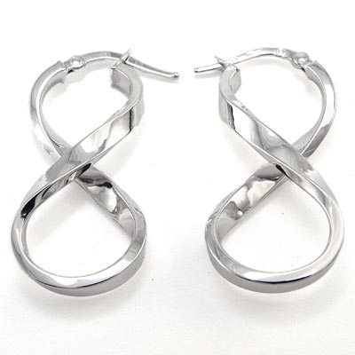14k Gold Infinity Earrings E702