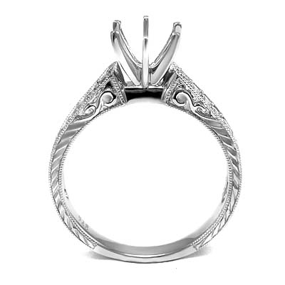 18k White Gold Diamond Setting ring R845