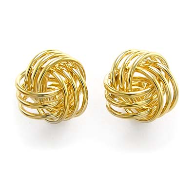 14k Gold Love Knot Studs E728
