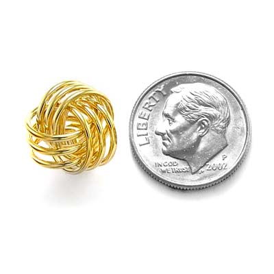 14k Gold Love Knot Studs E728