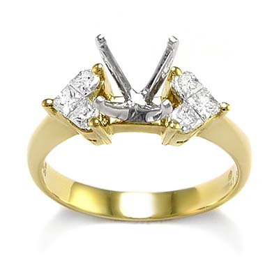 18k Yellow Gold Diamond Setting R844