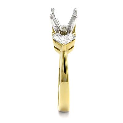 18k Yellow Gold Diamond Setting R844