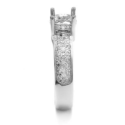 Diamond Semi-Mount Ring Setting 14k R877