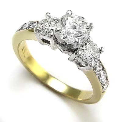 14k Gold Diamond Engagement Ring R871