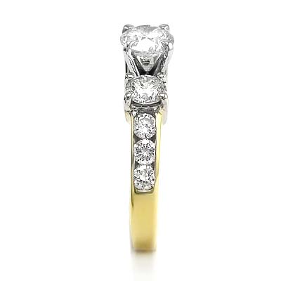 14k Gold Diamond Engagement Ring R871