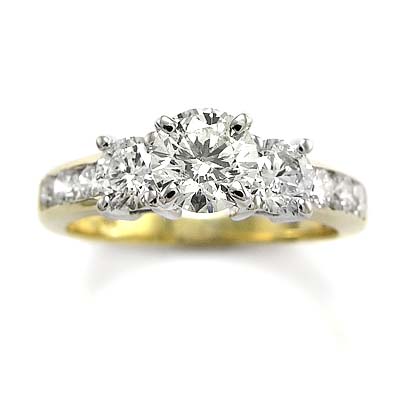 14k Gold Diamond Engagement Ring R871