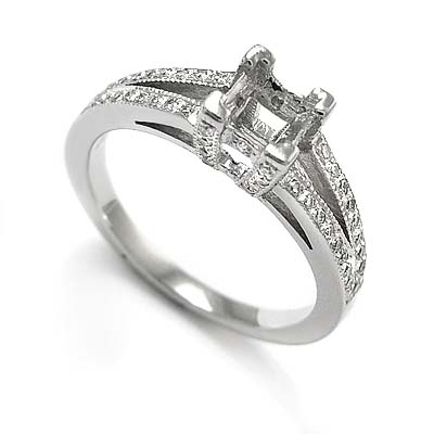 14k Gold Diamond Ring Mounting R882 14k Gold Diamond Ring Mounting R882