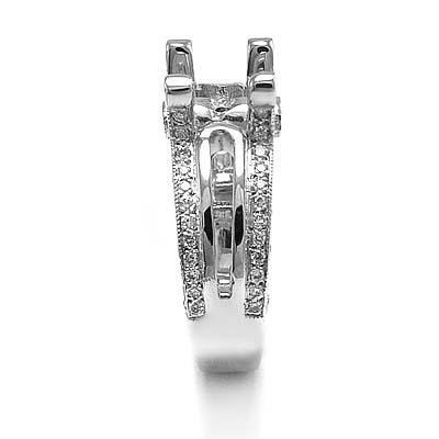 14k Gold Diamond Ring Mounting R885 14k Gold Diamond Ring Mounting R885