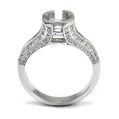 14k Gold Diamond Ring Mounting R888 14k Gold Diamond Ring Mounting R888
