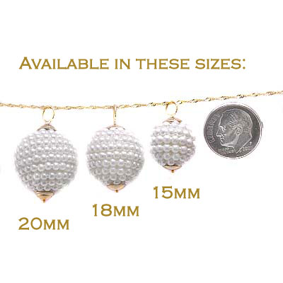 14k Gold Pearl Pendant P379