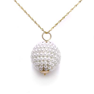14k Gold Pearl Pendant P380